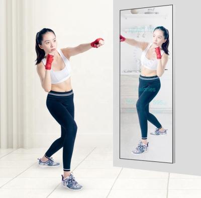 China Interactive Magic Mirror Kiosk ,  Indoor Floor Stand Digital Signage LCD Display for sale