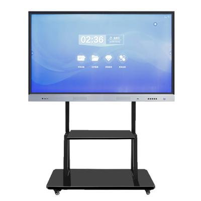 China 65 75 86 98 Inch 4k Interactive Whiteboard Smart TV Board All In One Screen Panel With Camera for sale
