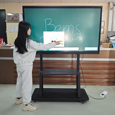 China 4k Smart Interactive Whiteboard 65 - 98 Inch 20 Point Smart Board Interactive Flat Panels for sale