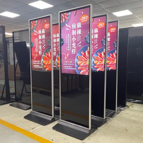 Quality Indoor FHD LCD Smart Advertising Display Floor Stand Digital Signage And for sale