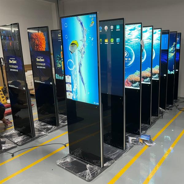 Quality Smart Floor Standing Digital Signage Totem Vertical Interactive Touch Screen for sale