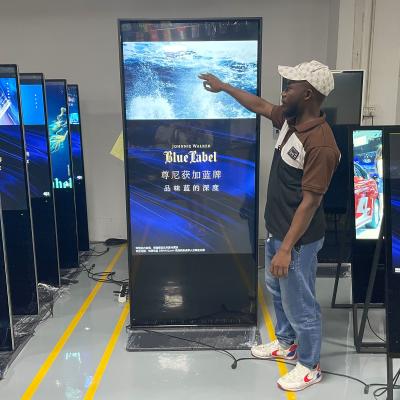 China Smart Floor Standing Digital Signage Totem Vertical Interactive Touch Screen Kiosk for sale