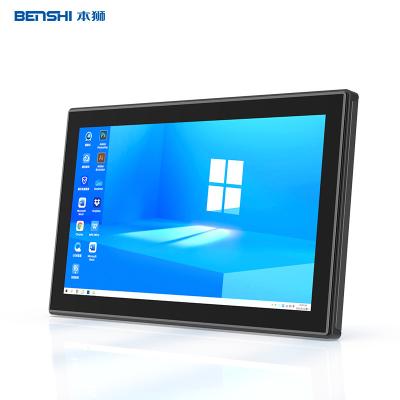 China Embedded Tablet PC 21,5 inch Wifi Fanless Industrial Panel PC All In One LCD Touch Screen Te koop