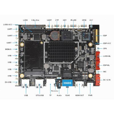 China LCD Screen Controller Board RK3568 LCD Display Universal Drive Motherboard for sale