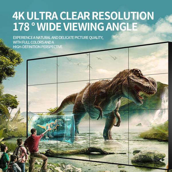 Quality 2K 4K HD Narrow Bezel Video Wall , Mulit Splicing Indoor Digital Menu Board for sale