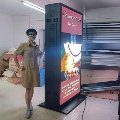 China Outdoor Double-Sided Led Screen Waterproof Media Digital Signage Kiosk à venda