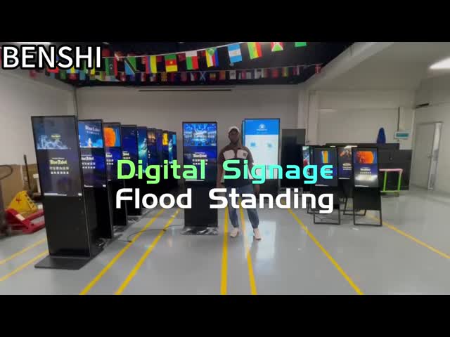 55 65 Inch Floor Stand Digital Sigange Advertising Screen Kiosk Totem Monitor