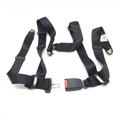 China Black Universal 4 Point seat safety  belt for driver seat Four-point safety belt for special operations for sale