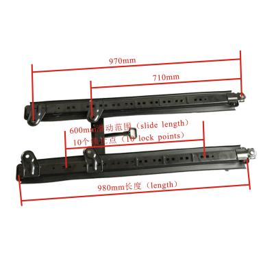 China HS-FS1 van seat double lock seating rails with the length of 100cm for sale
