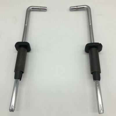 China HR-HU3 headrest parts auto head rest frame headrest guides metal pole and plastic parts for sale