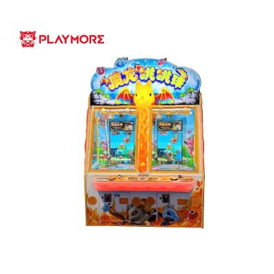 China 2 Player Skillful Video Redemption Game Machine 1400W Mechanical Screen Drop Ball Game for sale