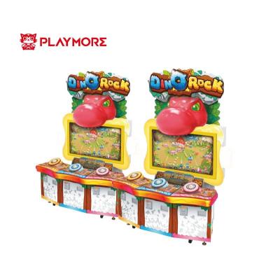 China painel LCD dos jogadores de 220V Dino Rock Kids Coin Op Arcade Machines 3 grande à venda