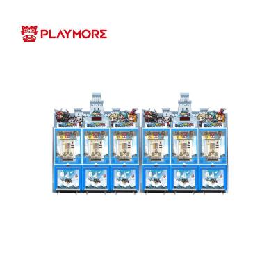 China Sky Tower Lottery Mechanical Coin Pusher Machine Build Coin Tower Three Players for sale