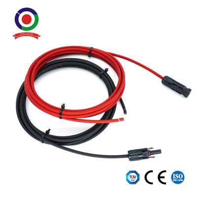 China 10Ft 10AWG Solar Adaptor Extension Cables With Female And Male Connectors for sale