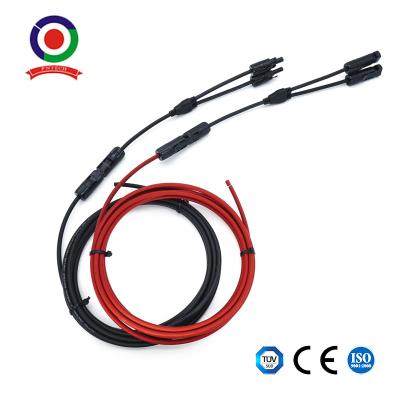 China UV Resistance Solar Panel Extension Cable 6mm2 PV Cable Mc4 Connector TUV for sale