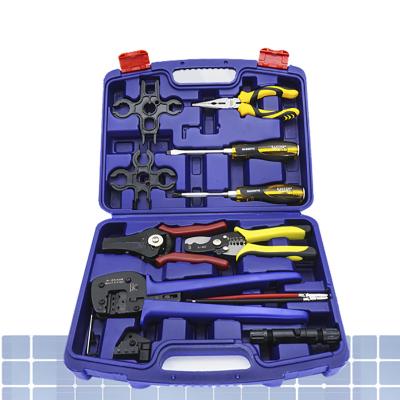 China Plastic Packing Handle MC4 Crimping Tool Kit For Tyco Solar Connector And Cable for sale