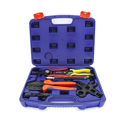 China Carbon Steel Cable Lug Crimping Tool For 14 - 10 AWG Terminals Wire Cutter Stripper for sale