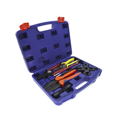 China Mc4 Solar Connectors Ratcheting Wire Crimping Pliers Tool for sale