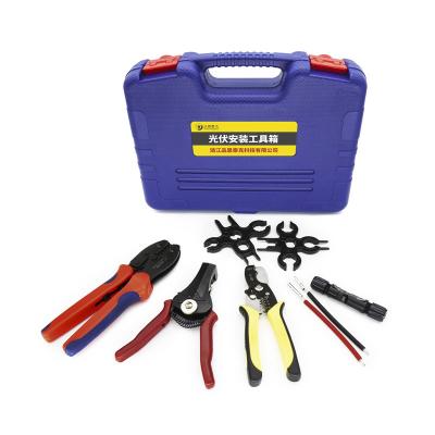 China Adjusting Ratcheting Connector Crimper Pliers Wire Terminal Crimping Tool Kit for sale