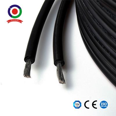 China 1500v Flat Twin Core Cable All Amps Red / Black Thin Wall PV Cable for sale
