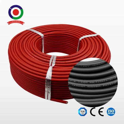 China cable solar del EN 50618 1500V DC picovoltio del TUV del cable 6mm2 para el panel solar y el inversor en venta