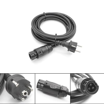 China Deye Grid Tie Micro Inverter AC Power Cable Betteri BC01 To Schuko Plug  3 X 1.5mm2 for sale
