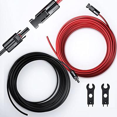 China 10meters Double Solar Adaptor Cable  6mm2 30A DC Extension Cable for sale