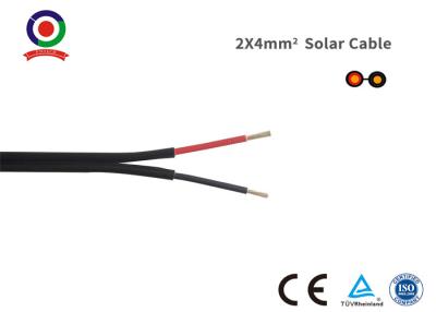 China Black 2 Core DC Cable Low Toxicity High Voltage And Current Carrying Capacity for sale