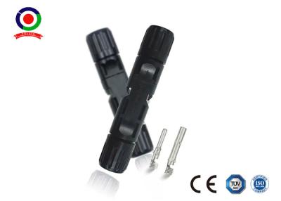 China IP67 2.5mm2 - 6mm2 Solar Panel Connectors UV Resistance Simple On Site Processing for sale