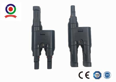 China Black Solar Branch Connector Y PPO Insulationg Material Excellent Moisture Resistance for sale