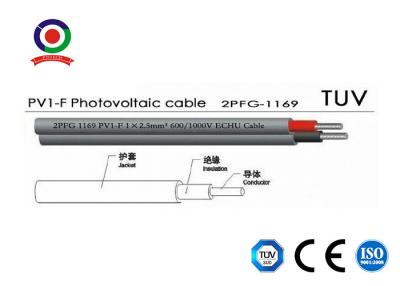 China Embalaje fotovoltaico del alambre el 100m/rollo DC del alambre solar eléctrico de PV1-F 1 X 4mm2 en venta
