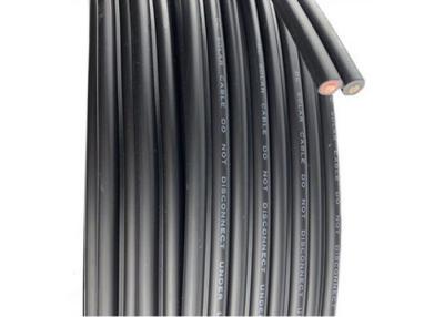 China Black EN50618 12AWG XLPO Sheath Twin Core Solar Cable for sale