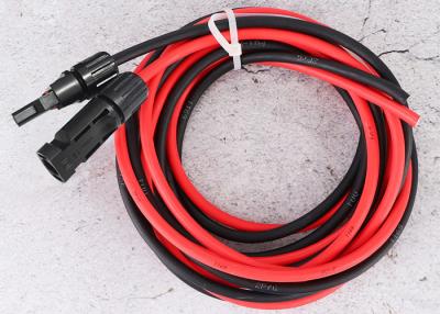 China 5ft 6mm2 10 Awg Solar Cable With Female And Male Connectors for sale
