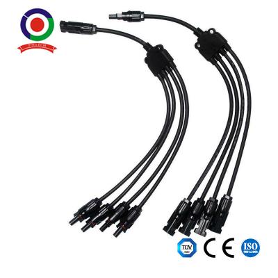 China 4T Solar Cable Y Panel Branch Connector IP67 Waterproof Solar Adapter Connector for sale