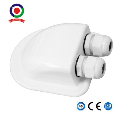 China Weatherproof Cable Entry Housing Mount Abs Solar Double Cable Entry Box Gland for sale