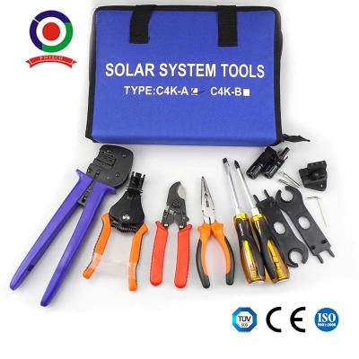 China Humanization Handle MC4 Crimping Tool Kit For Tyco Solar Connector for sale