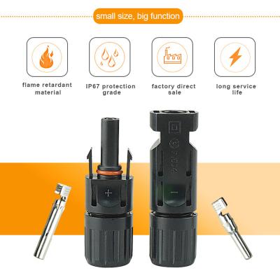 China Solar Panel Cable Connectors Compatible With Original MC4 Connector Male / Female for sale