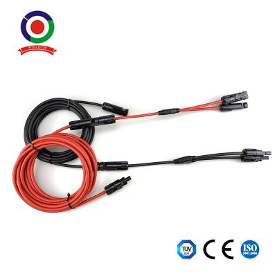 China 6kv 4mm2 PV Cable Connector UV Resistance Solar Panel Extension Cable TUV Approved for sale