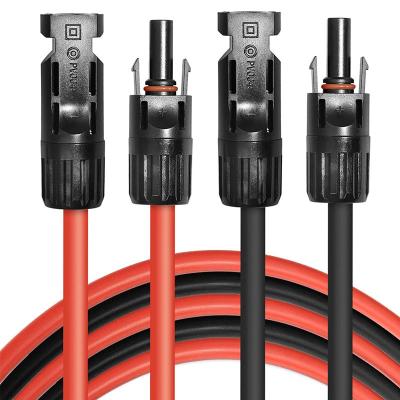 China 5ft 10 Awg 6mm2 Solar Panel Extension Cable Pntech for sale
