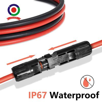 China IP67 10 Awg Solar Panel Cable Extension With Male And Female for sale