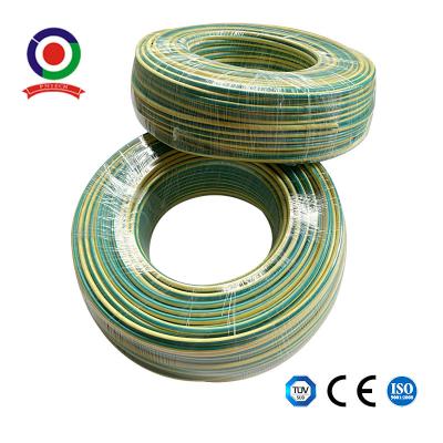 China Linha elétrica amarela e verde 450/750v do núcleo de cobre do Pvc do cabo aterrando da isolação à venda