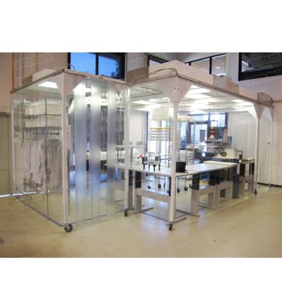 China Aluminum Class 100 Mobile type Laminar flow Clean room booth for sale
