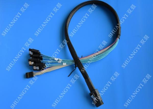 Quality Internal SFF 8087 To SATA SAS Serial Attached SCSI Cable 75cm With Sideband SGPIO for sale