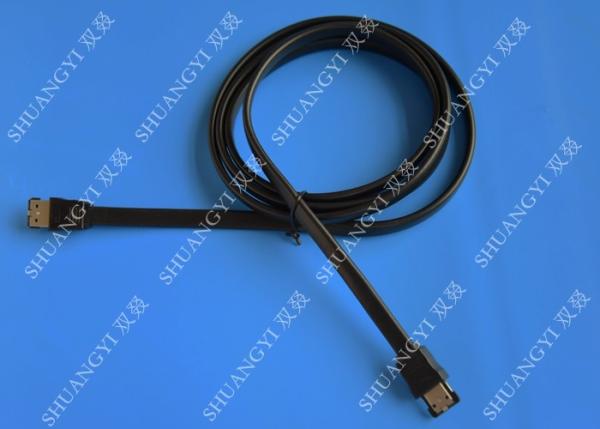 Quality SATA 3.0 Slim Flexible External SATA Cable , PC Powered ESATA Cable for sale