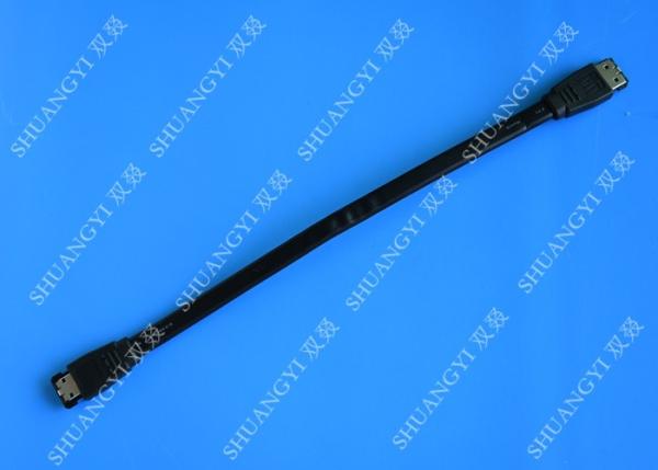 Quality 6 Feet Shielded SATA II 3.0 External SATA Cable ESATA To ESATA 7P For TV for sale