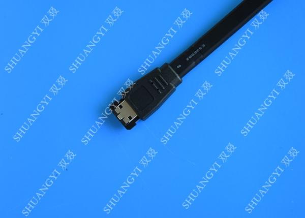 Quality 6 Feet Shielded SATA II 3.0 External SATA Cable ESATA To ESATA 7P For TV for sale