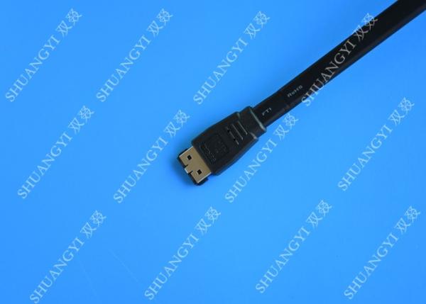 Quality 6 Feet Shielded SATA II 3.0 External SATA Cable ESATA To ESATA 7P For TV for sale