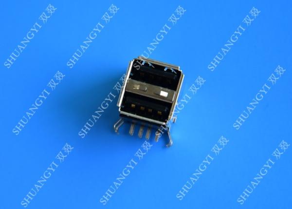 Quality DIP Foot 4 Pin AF Type Double USB Charging Connector Female For PCB for sale