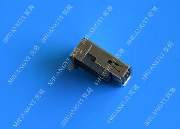 Quality 4 Pin AF Type USB Charging Connector , Right Angle Female SMT USB 2.0 Connector for sale