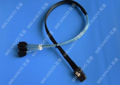 China SFF 8087 To 4 SATA Molex SAS Cable Pinout 2 Serial Attached SCSI SATA to HDD for sale